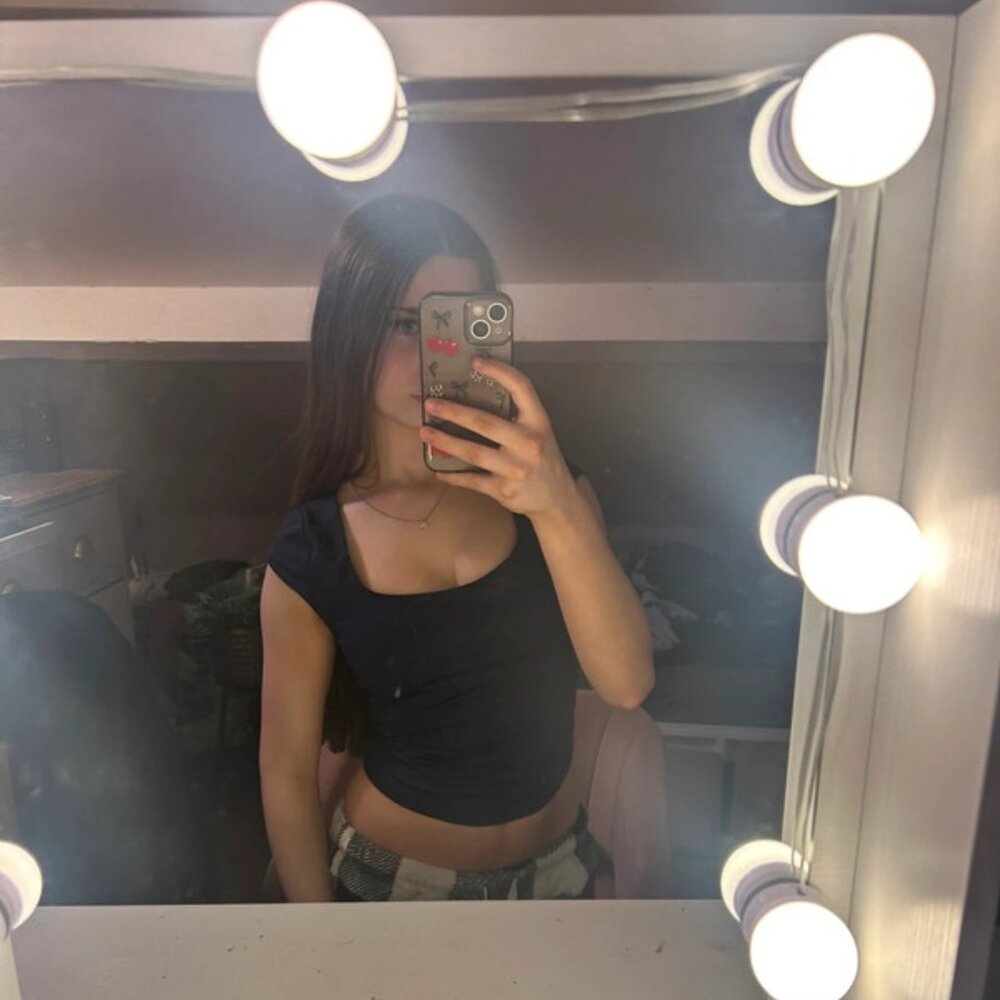 Shein dark black top
